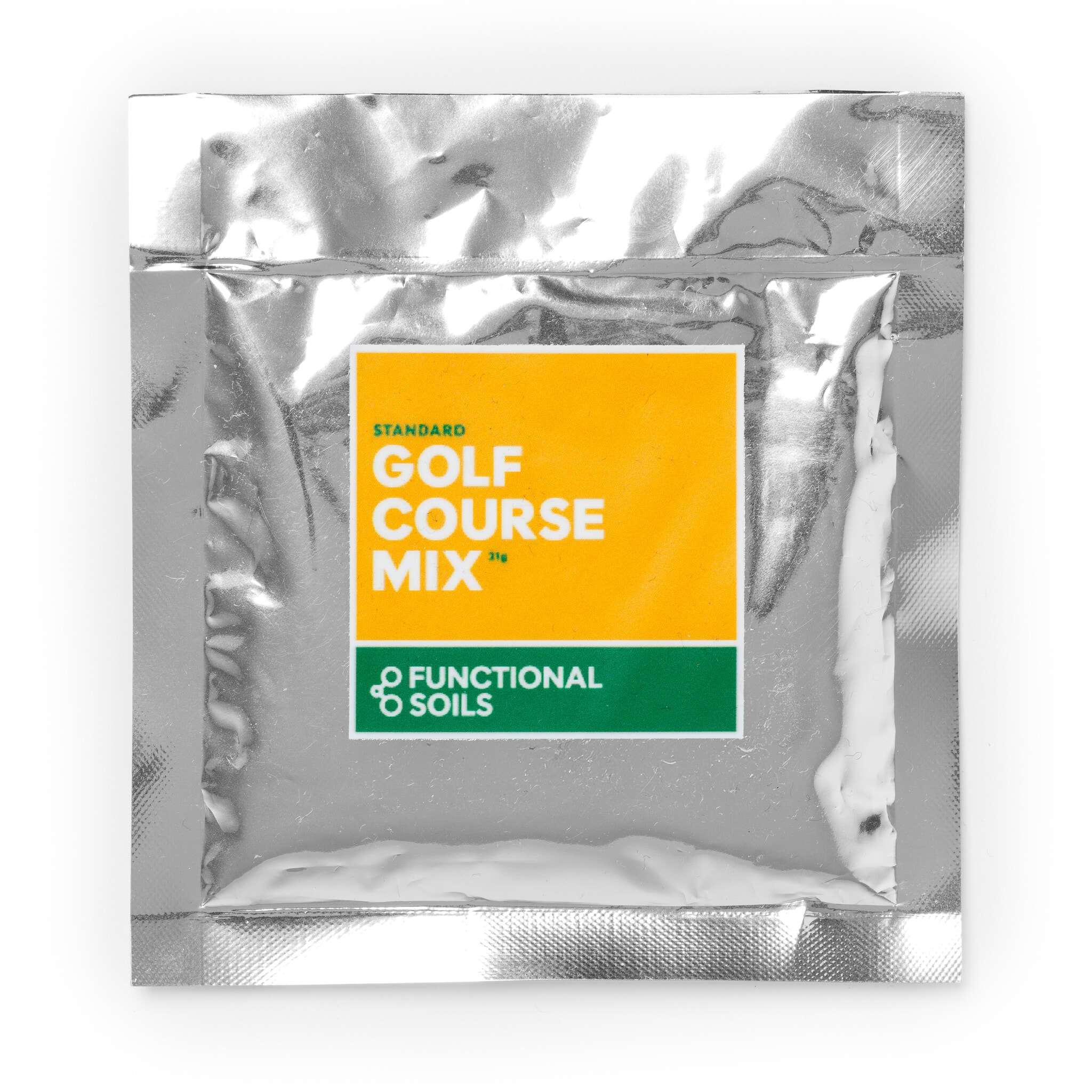Golf Course Mix foil pouch, front